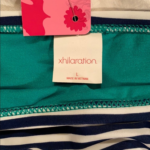 * NWT* Striped Nautical Push-up Bikini - Picture 2 of 4